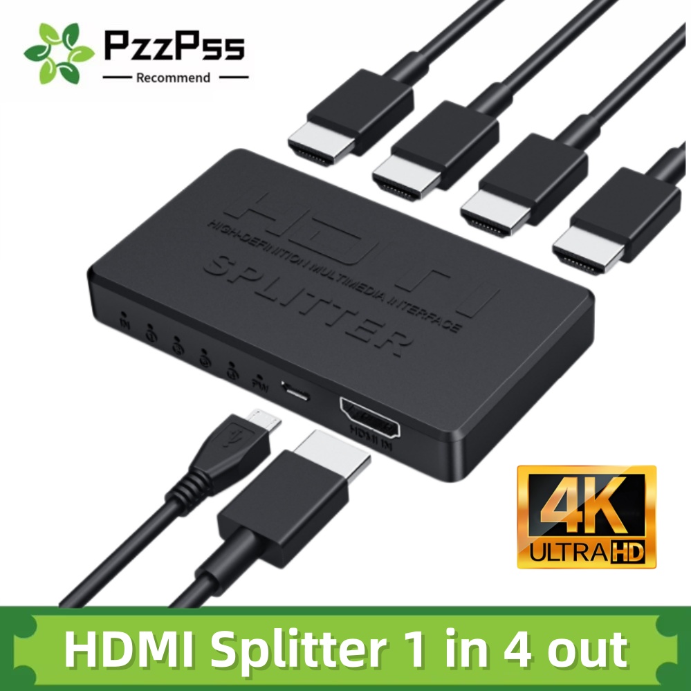Esports Gaming Hub - Switcher video compatibile HDMI 4x1 Splitter