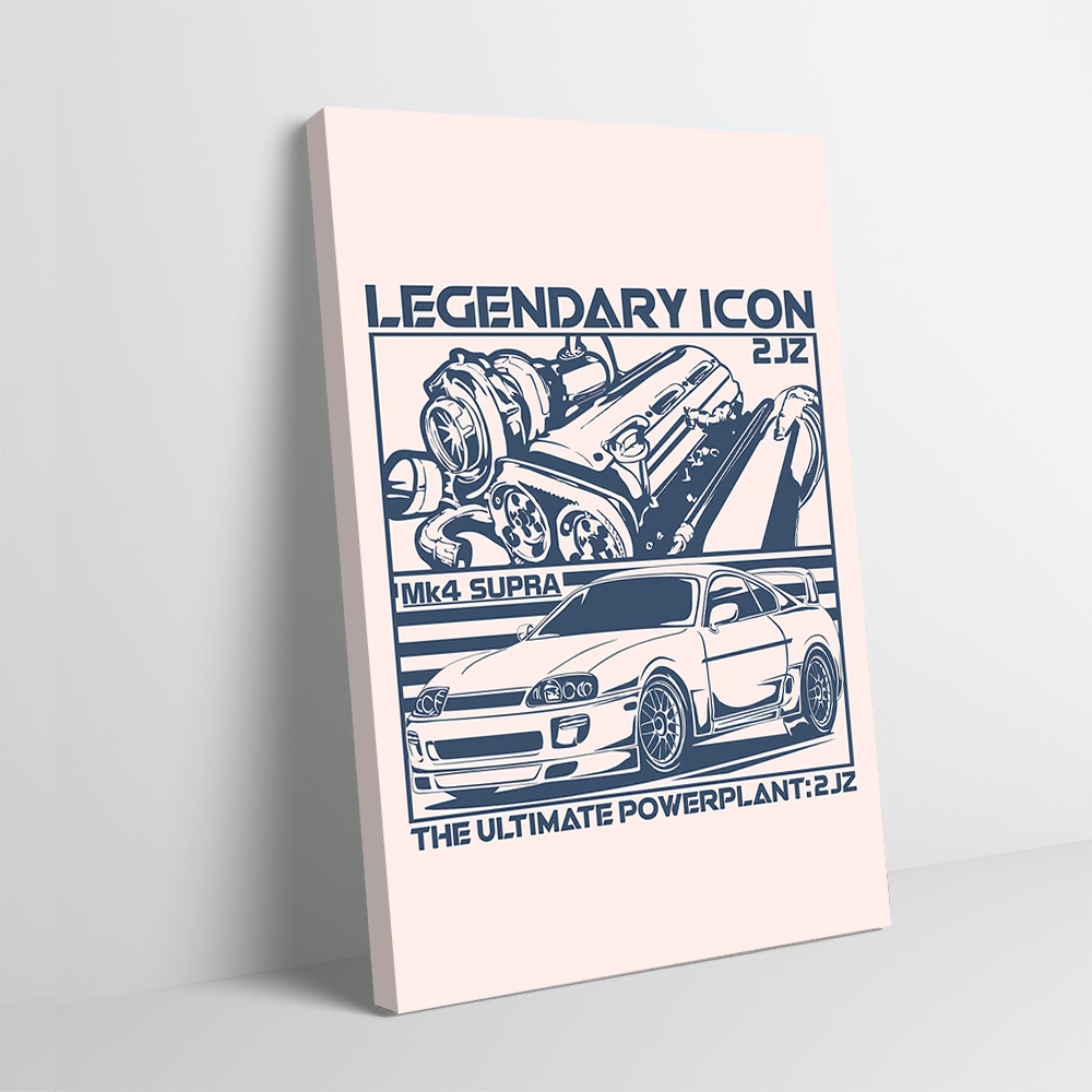Esports Gaming Poster - MK4 Auto Sportiva 2JZ Motore Stampa