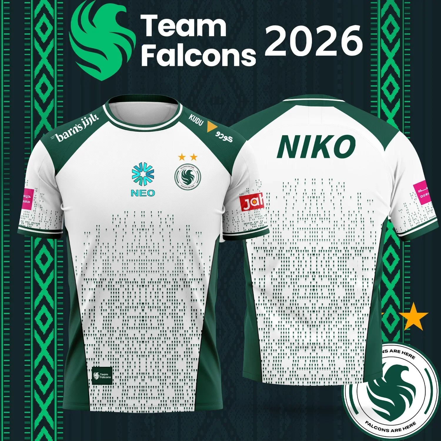 Esports Gaming Sleeve - Nuova Maglia 2026 TEAM Falcons per