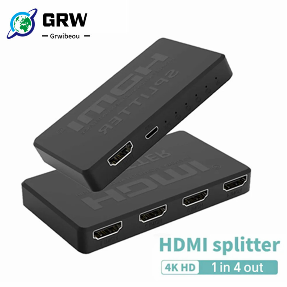 Esports Gaming Hub - Switcher video compatibile HDMI 4x1 Splitter