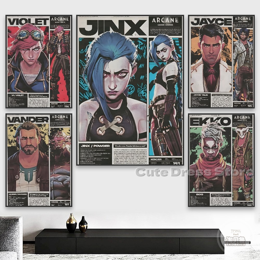 Stampa su tela Arcane, decoraz - Esports Gaming Poster recensione e prezzo
