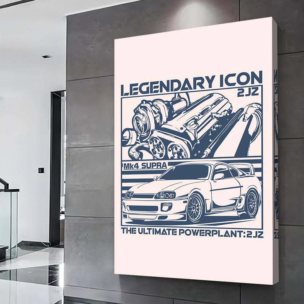 MK4 Auto Sportiva 2JZ Motore S - Esports Gaming Poster recensione e prezzo