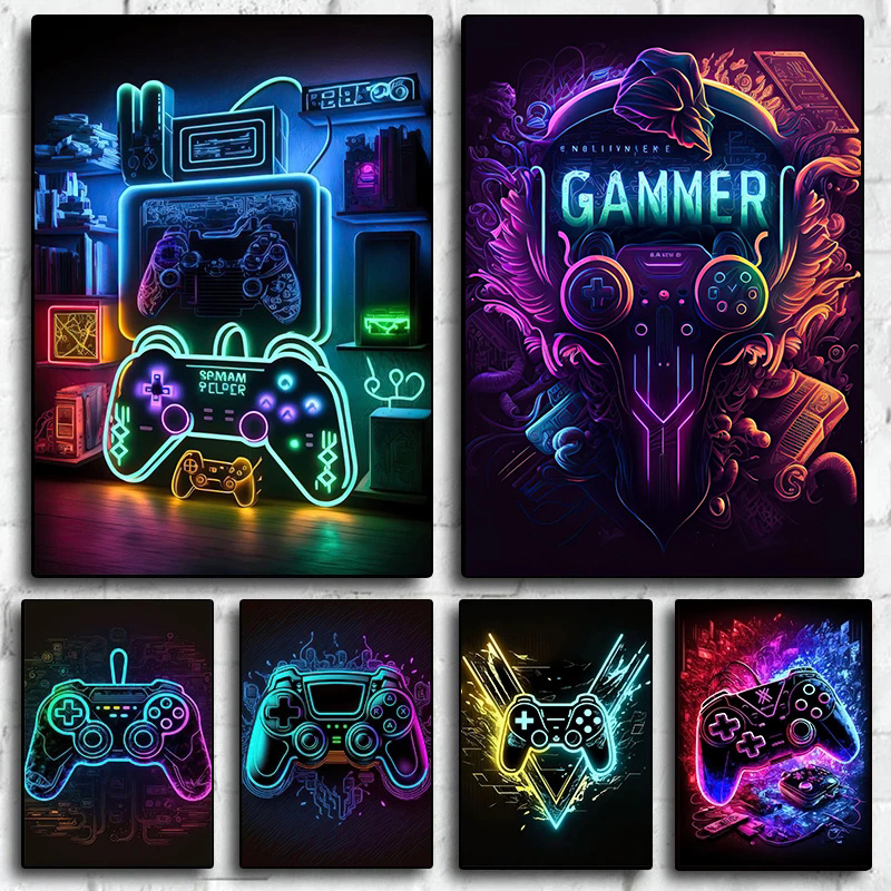 Neon Pop Cool Gaming Wall Art  - Esports Gaming Poster recensione e prezzo
