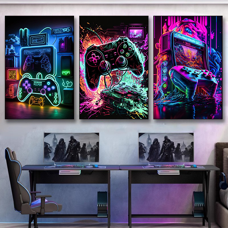 Neon Pop Cool Gaming Wall Art  - Esports Gaming Poster recensione e prezzo