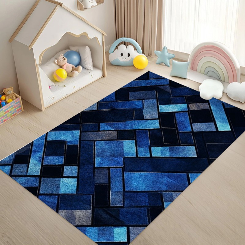 Tappeto Geometrico Nordico Blu - Esports Gaming Live recensione e prezzo